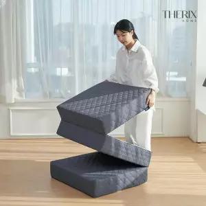 온세상 더릭스홈 3단 접이식 매트리스 6cm 10cm 15cm 침대 바닥 수면매트 토퍼