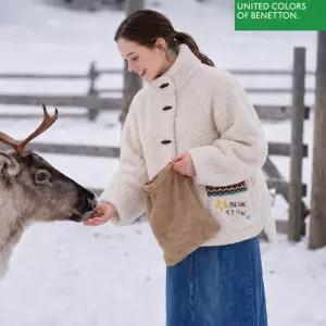 베네통 26FW 호주산 양모100 테디코트