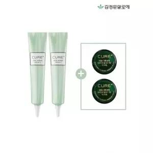 김정문알로에 큐어 안티에이징크림s 튜브 듀오세트 (튜브2개+ 릴리프크림 미니2개 구성) 1020064