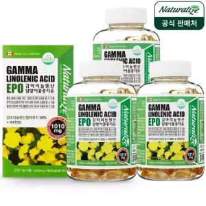 네추럴라이즈 감마리놀렌산 달맞이꽃종자유 오일 1010mg 180캡슐 3병 GLA 240mg 여성 건강식품