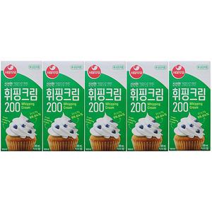 서울우유 휘핑크림 200mL x 5개