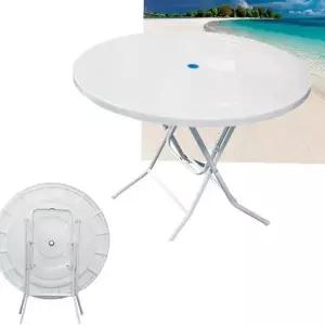 플라스틱 원형 테이블 950x740mm 접이식 야외 원형 테이블 대형