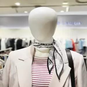 [올리비아로렌]여성 체인 나염 린넨 블렌드 스카프 vycxf5y3411 ECJ