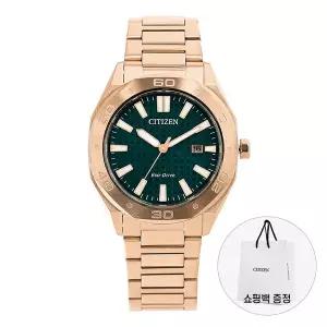 시티즌 남성 메탈 손목 시계 에코드라이브 BM7633-81X