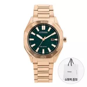 시티즌 남자 메탈 손목 시계 에코드라이브 BM7633-81X