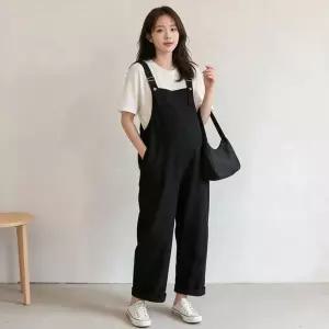 임산부 멜빵 바지 와이드 팬츠 임부복 임신초기 중기 산전 산후