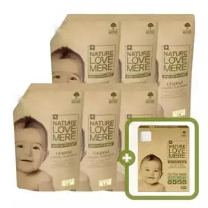 네이쳐러브메레 아기 세탁세제 1300ml 리필 3팩+3팩+(GIFT) 유아 위생 면봉 80P 1개