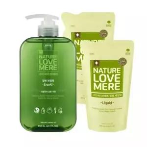 네이쳐러브메레 젖병세정제 액상 용기 650ml 1개 + 리필 500ml 2팩