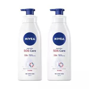 니베아 SOS 케어 바디로션 400ml x2개