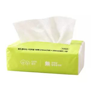 땡큐 뽑아쓰는 키친타올 100매 12팩 210mm x 200mm 광폭 천연펄프 무형광 안심타월