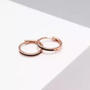 로이드 [DN] 에폭시 블랙 11mm 원터치 14K GOLD 귀걸이 LOFL4059G