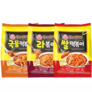 오뚜기 뚜기네분식집 국물떡볶이 + 라볶이 + 쌀떡볶이