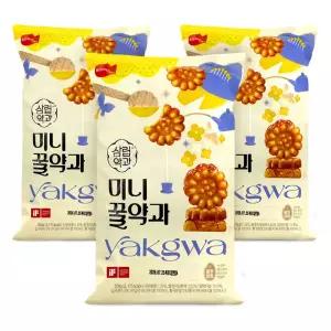 미니꿀약과 대용량과자 벌크 500gx3개