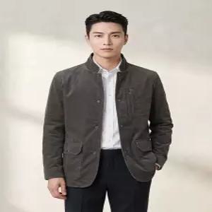 [BY파크랜드][오스틴리드]카키 몰스킨 등판 패딩 자켓 변형-A3OB2211765B