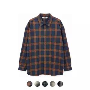 [PALAP] 남여공용 플란넬 오버핏 체크 셔츠_PLAF9SH001