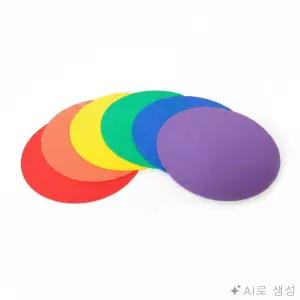 모두상회 장애물 콘 1세트 6개입 레인보우마커