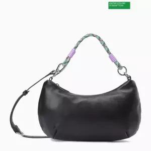 베네통 컬러 스트랩 투웨이 레더 미니백 BCBG13541