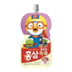 뽀로로 음료수 팔도 어린이주스 쏙쏙 20개 포도 100ml x