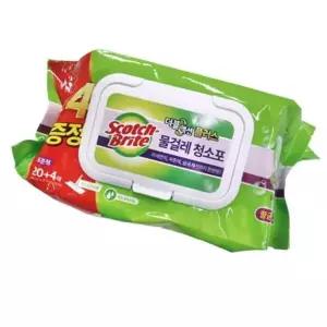 막대걸레리필 더블액션 플러스 물걸레 청소포 표준형 물걸레청 20매