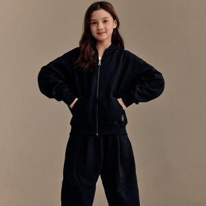 지프키즈 KP4TZU098 루즈핏 후드쭈리 ZIPUP CG