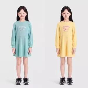 [갤러리아] 베네통키즈G 26F/W 체리 플레어 와플 원피스(2컬러) QAOP01641