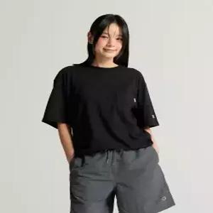 champion C로고 UNI 포켓 반팔 티셔츠 Black
