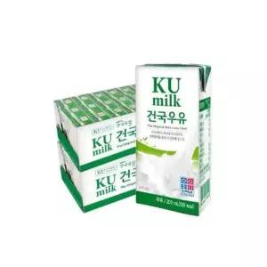 건국대학교 건국유업 멸균우유 200ml x 48팩