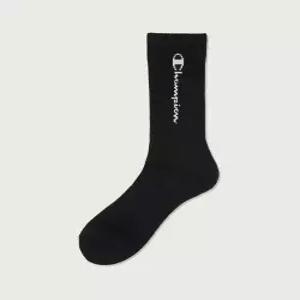 champion [3pack] 스크립트 크루 삭스 Black