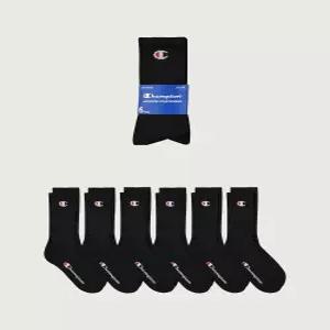 champion C로고 풀랭스 삭스 6PACK Black