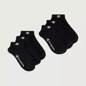 champion C로고 쿼터랭스 삭스 6PACK Black