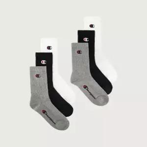 champion C로고 풀랭스 삭스 6PACK Grey White Black