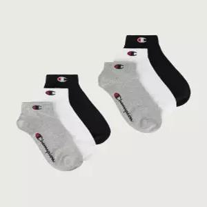 champion C로고 쿼터랭스 삭스 6PACK Grey White Black
