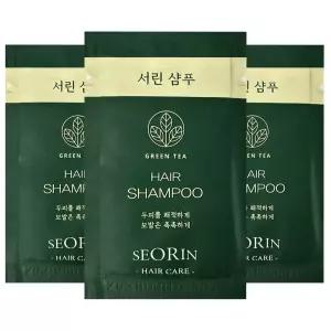 댕기머리 서린 일회용 샴푸 8ml x 1000개 여행용 휴대용 일회용샴푸 헤어 세면도구