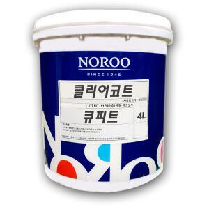 노루페인트 외부용 수성바니쉬 큐피트 클리어 코트 4L 투명 유광