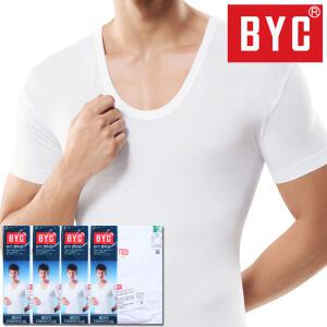 BYC 남성 반팔 순면 런닝 4매 (95-110)