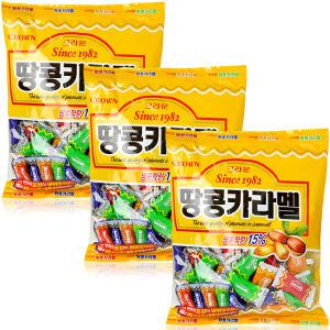 크라운제과 5400땅콩카라멜324g x 3개