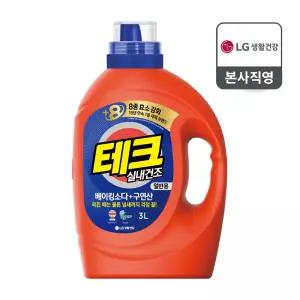 테크 베이킹소다+구연산 실내건조 액체세제 일반 용기 3L