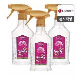 아우라 섬유향수 스모키머스크 400mL x3개