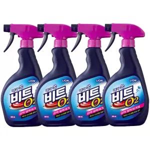 비트 O2 강력얼룩제거제 500ml, 4개
