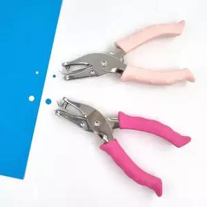 핸디 1공 펀치 3mm 6mm 일공펀치 종이 서류 귀걸이 택 구멍뚫기 타공 펀칭기 펀치기