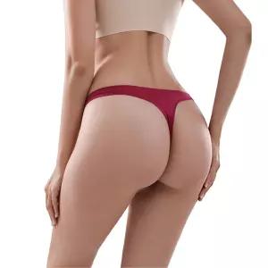 실키 무봉제 심리스 T팬티 여성팬티 티팬티 누디 노라인 속옷
