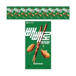 롯데웰푸드 빼빼로 아몬드 37g, 10개