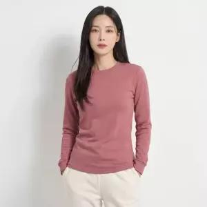 이지바이 BFL 핫걸 여성 겨울용 히팅 원단 기모 긴팔 라운드 티셔츠 KP43LT066W)