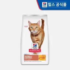 힐스 고양이사료 어덜트 헤어볼 컨트롤 라이트 3.2kg(8882)