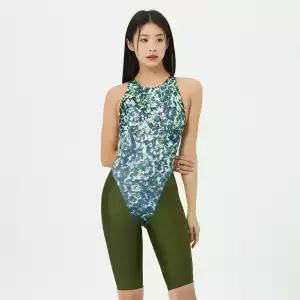 [아레나수영복] 스토니 선수 4부 반신 레이서백 A4BL1CE04KHA