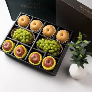 달찐과일 시그니처 사과배샤인 명품세트 2호 5.7kg 배4+사과4+샤인머스켓2)+전용 선물가방포장