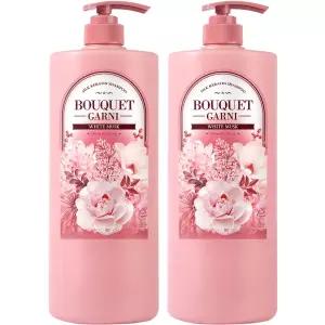부케가르니 실크 케라틴 샴푸 화이트머스크, 1500ml, 2개