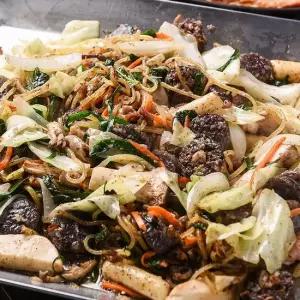맛있는家 신림동 백순대 볶음 순대 곱창 순대+곱창)