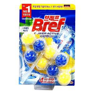 헨켈 브레프 파워 액티브 스파클링 레몬 50g (2개입) x 8개 변기 세정제