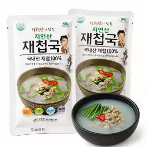 하동 섬진강 재첩국 320g 10팩 / 섬진강자연재첩수산 정형만 간편한 100% 국내산 저염식 해장국 즉석국